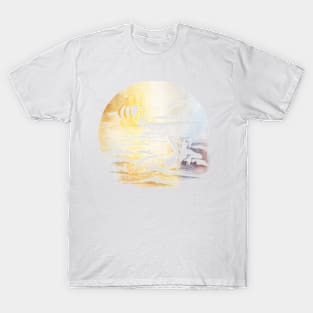 Siren And Ship In Sunrise T-Shirt